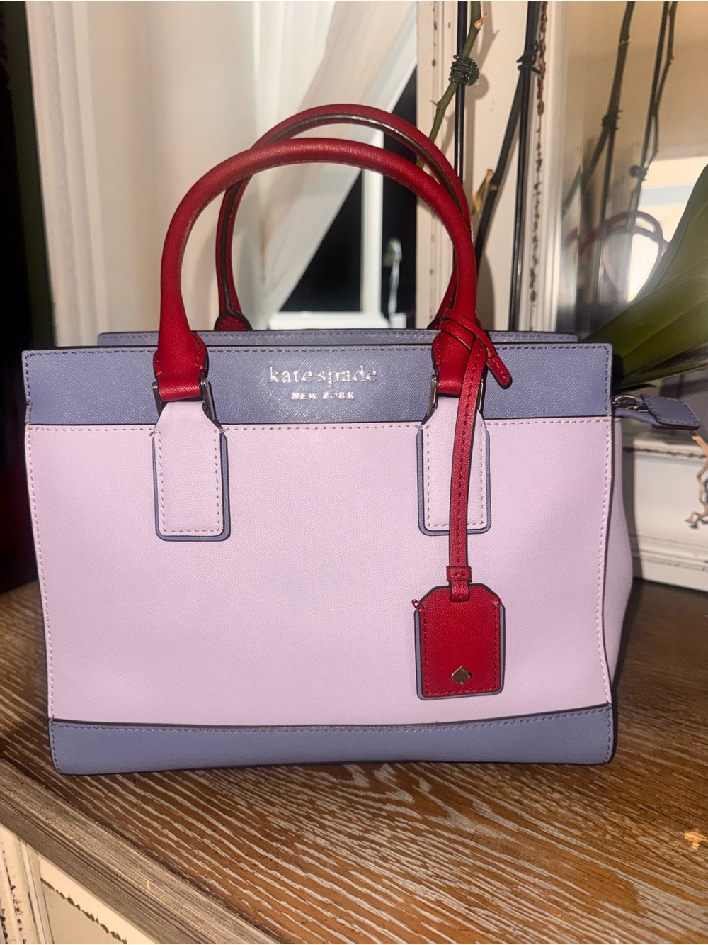 kate spade Colorblock Pink, Red & Lavender Satchel